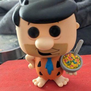 Fred Flintstone with Fruity Pebbles Out Of Box